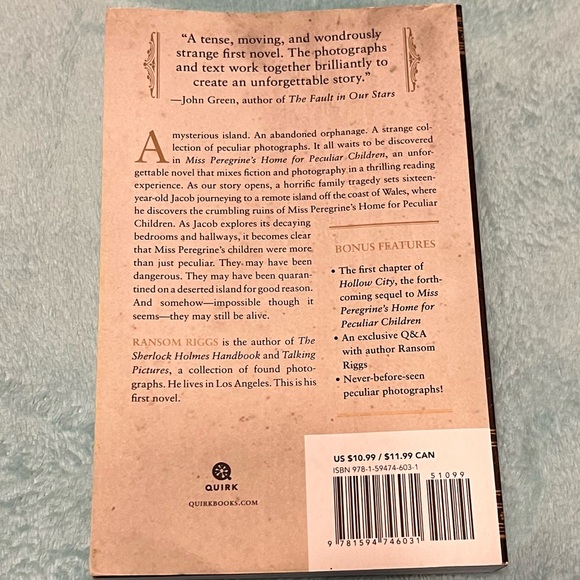 Miss Peregrine’s Home for Peculiar Children Book - Picture 2 of 5